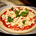 Traditional Neapolitan pizza on the island of Capri