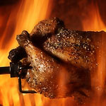 Spit roast chicken at Capri's Lo Sfizio restaurant